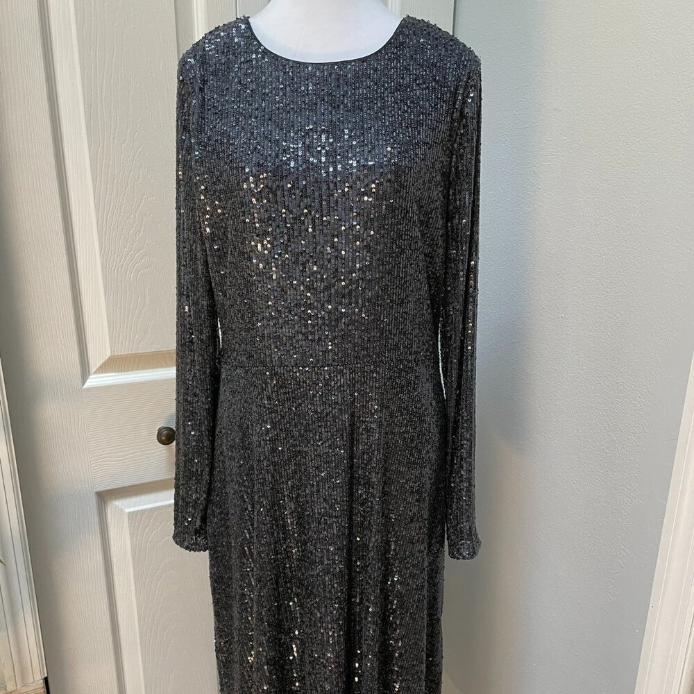 Ann Taylor Sequined Midi Dress